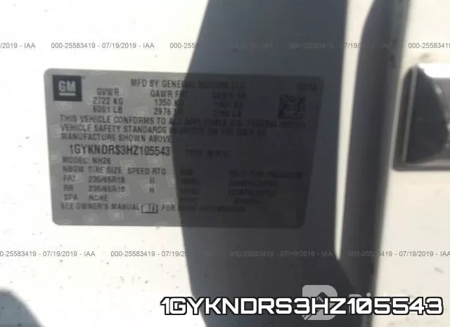 1GYKNDRS3HZ105543 фото 9