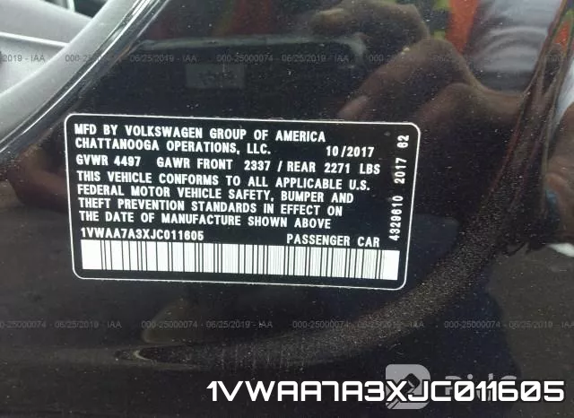 1VWAA7A3XJC011605 фото 10