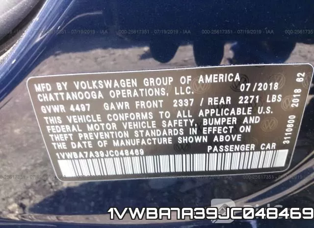 1VWBA7A39JC048469 фото 10
