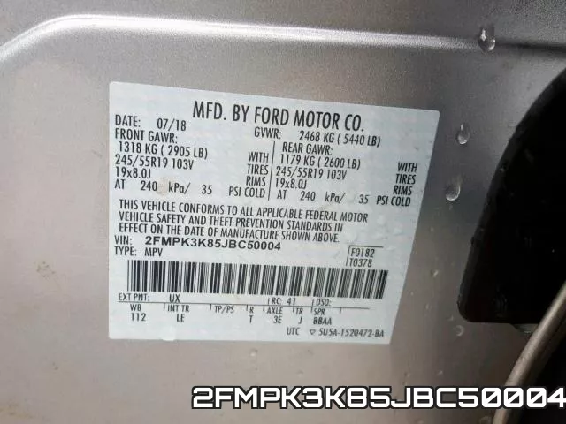 2FMPK3K85JBC50004 фото 2