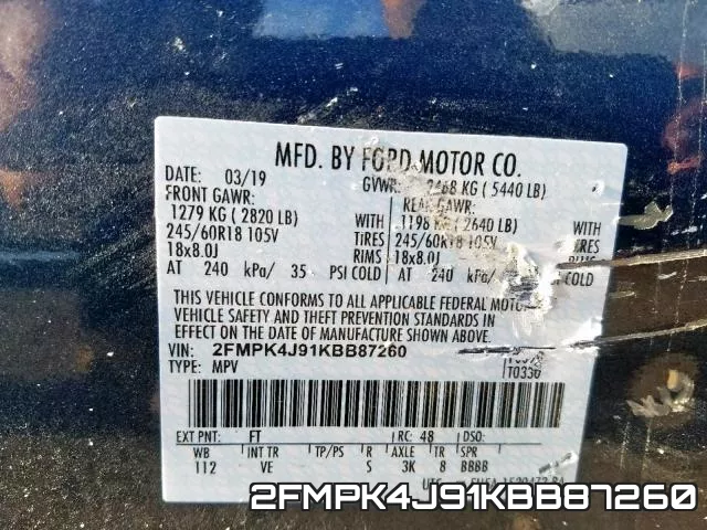 2FMPK4J91KBB87260 фото 2
