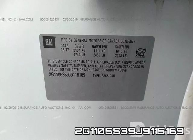 2G1105S39J9115169 фото 10