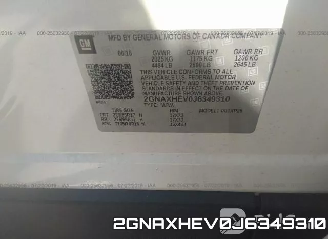 2GNAXHEV0J6349310 фото 10