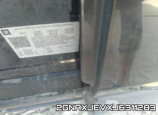 2GNAXJEVXJ6311283 фото 10