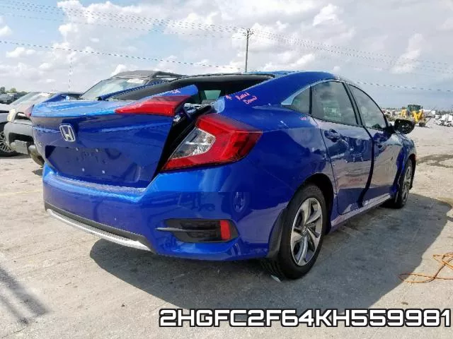 2HGFC2F64KH559981 фото 5