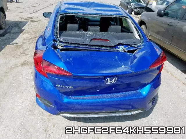 2HGFC2F64KH559981 фото 10