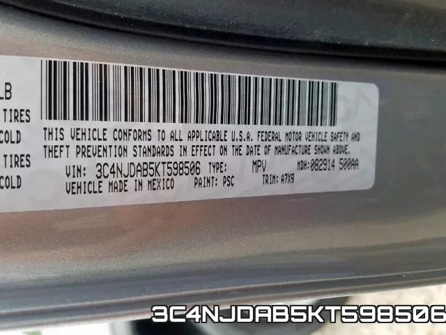 3C4NJDAB5KT598506 фото 2