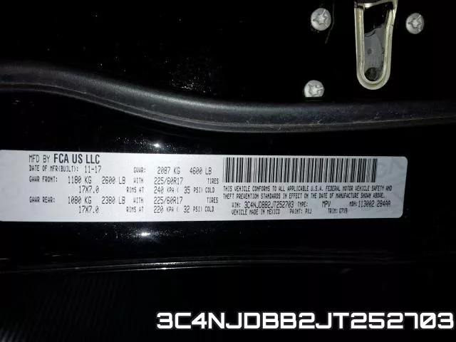 3C4NJDBB2JT252703 фото 2