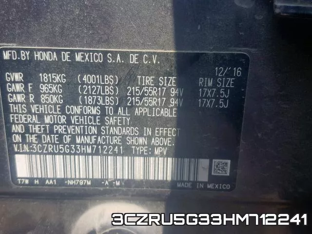 3CZRU5G33HM712241 фото 2