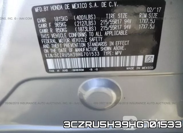 3CZRU5H39HG701533 фото 10