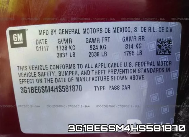 3G1BE6SM4HS581870 фото 10