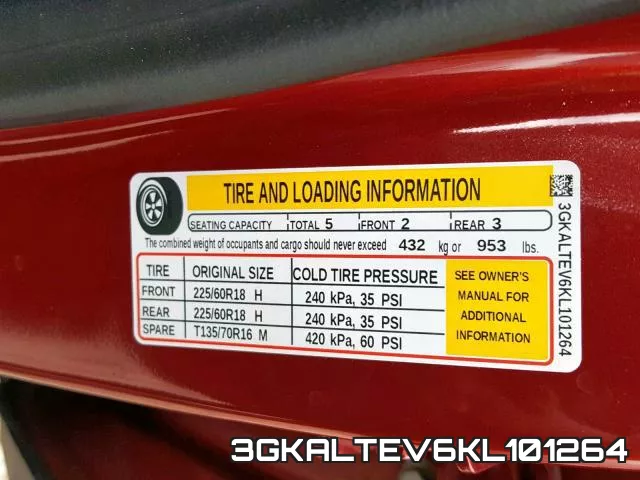 3GKALTEV6KL101264 фото 2
