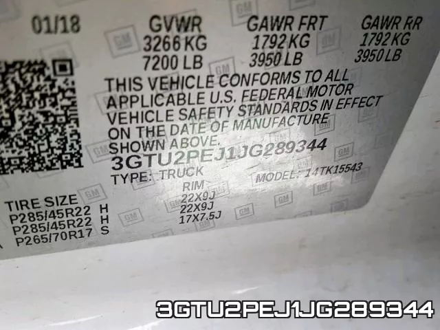 3GTU2PEJ1JG289344 фото 2