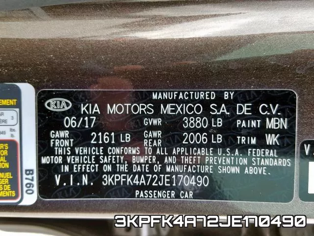 3KPFK4A72JE170490 фото 2