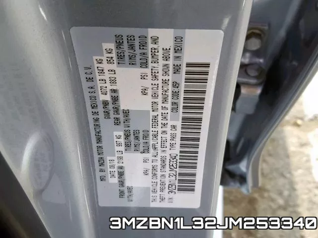 3MZBN1L32JM253340 фото 2