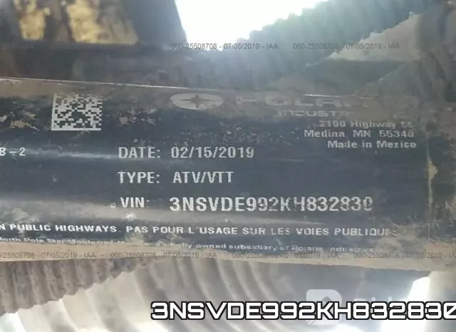 3NSVDE992KH832830 фото 2