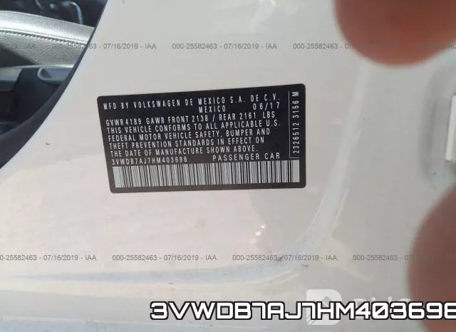 3VWDB7AJ7HM403698 фото 10