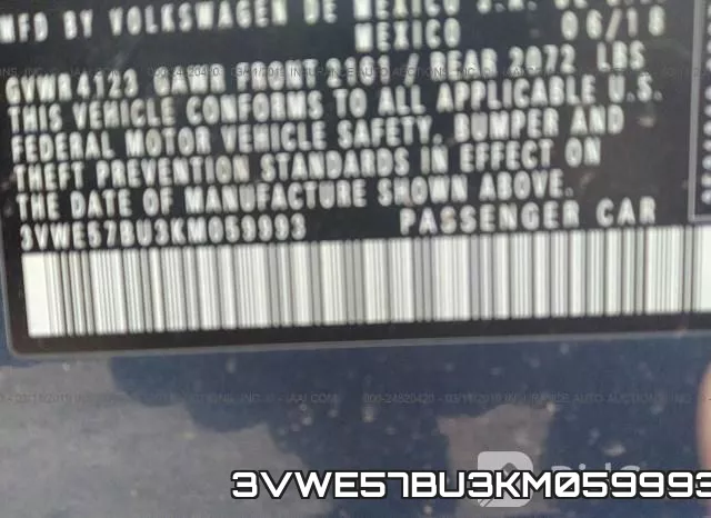 3VWE57BU3KM059993 фото 10