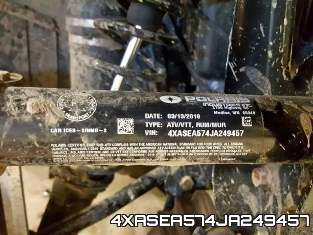 4XASEA574JA249457 фото 2