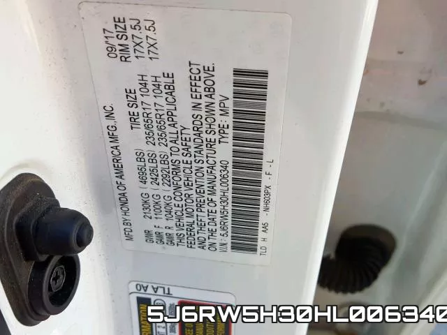 5J6RW5H30HL006340 фото 2