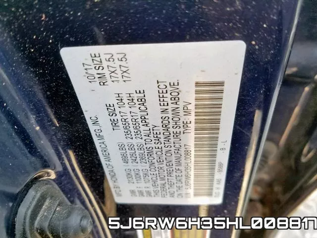 5J6RW6H35HL008817 фото 2