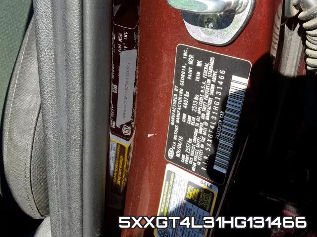 5XXGT4L31HG131466 фото 2