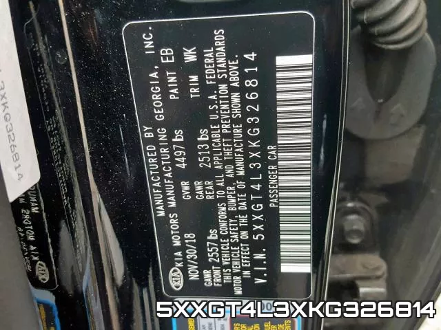 5XXGT4L3XKG326814 фото 2