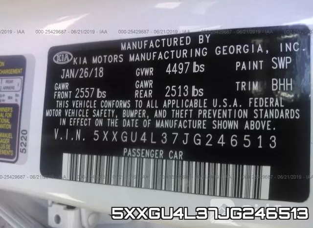 5XXGU4L37JG246513 фото 10