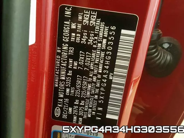 5XYPG4A34HG303556 фото 2