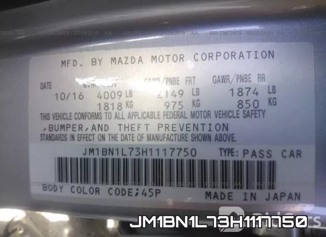 JM1BN1L73H1117750 фото 10