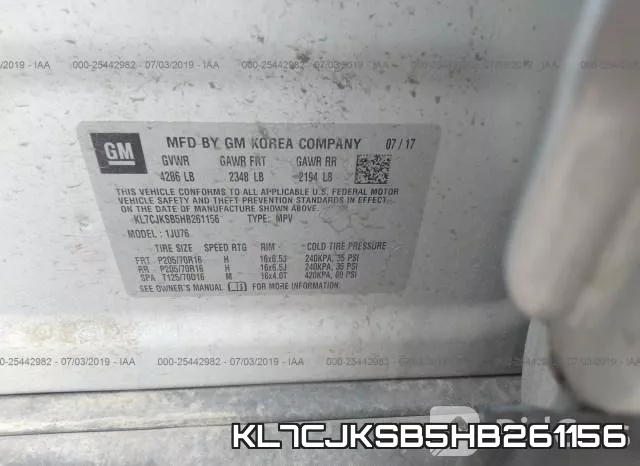 KL7CJKSB5HB261156 фото 10