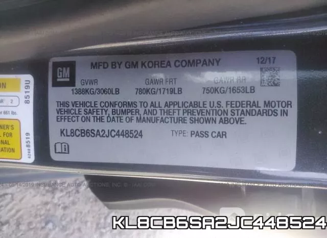 KL8CB6SA2JC448524 фото 10