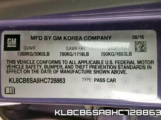 KL8CB6SA8HC728863 фото 2