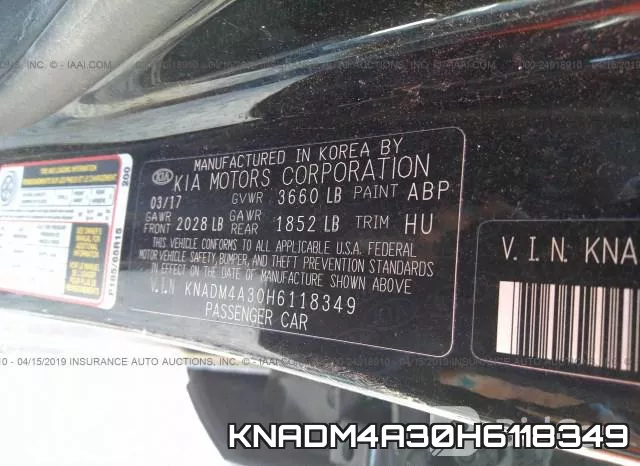 KNADM4A30H6118349 фото 10