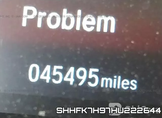 SHHFK7H97HU222644 фото 8