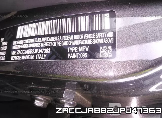 ZACCJABB2JPJ47363 фото 10