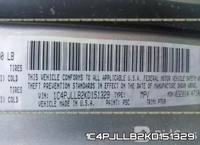 1C4PJLLB2KD151329 фото 10