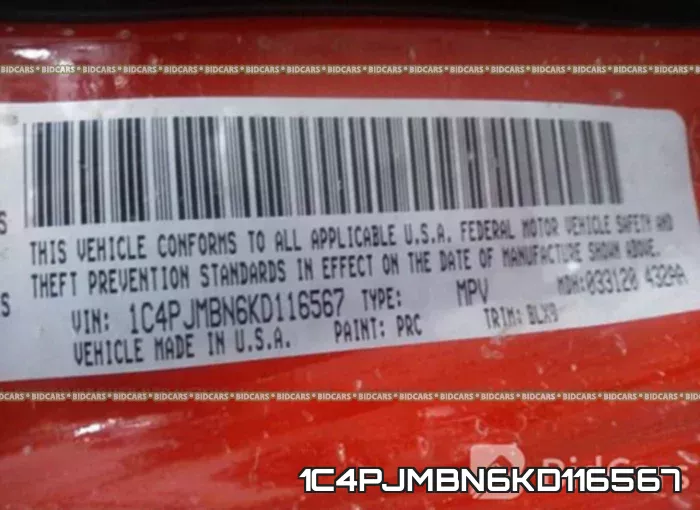 1C4PJMBN6KD116567 фото 10