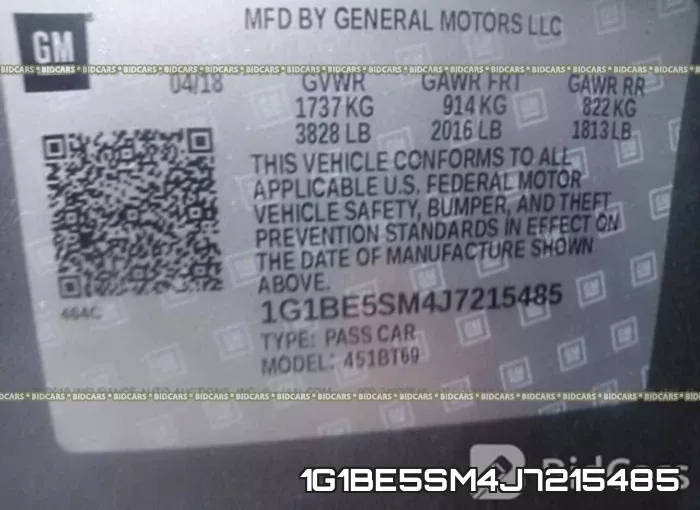 1G1BE5SM4J7215485 фото 10
