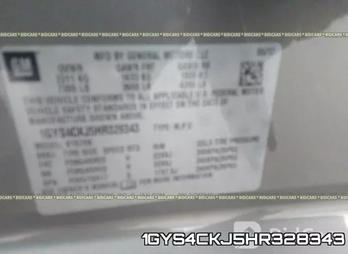 1GYS4CKJ5HR328343 фото 10