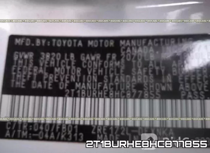 2T1BURHE8HC877855 фото 10