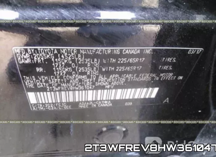 2T3WFREV8HW361047 фото 10