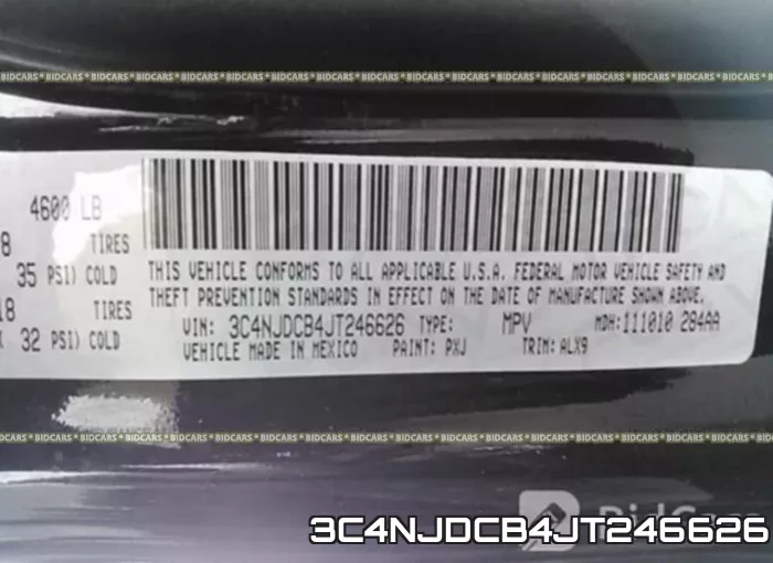 3C4NJDCB4JT246626 фото 10