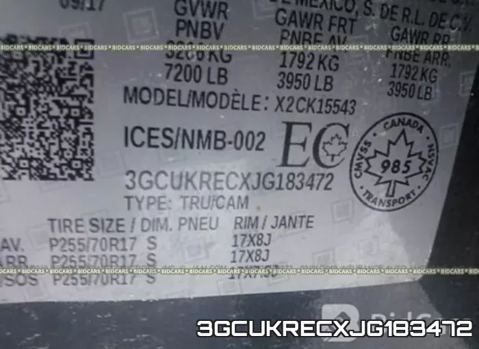 3GCUKRECXJG183472 фото 10