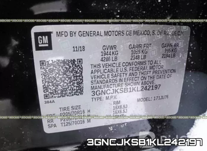 3GNCJKSB1KL242197 фото 10