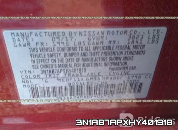 3N1AB7APXHY401918 фото 10