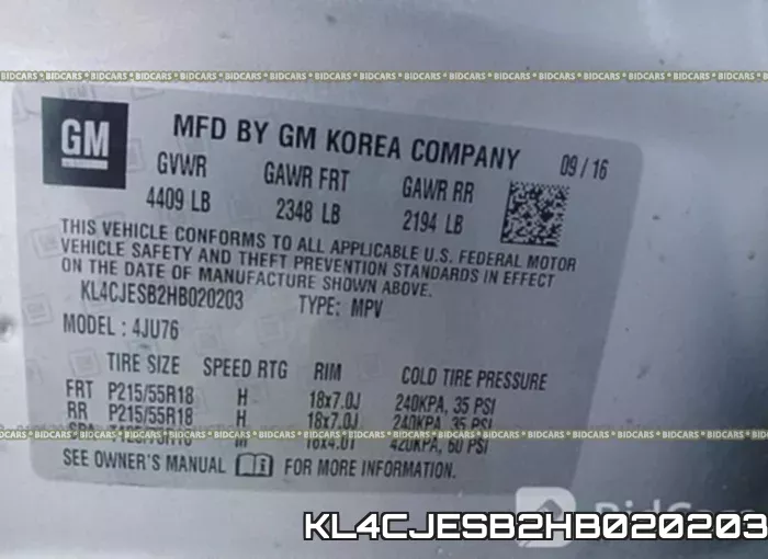 KL4CJESB2HB020203 фото 10
