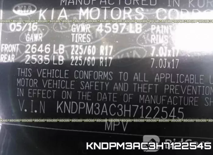 KNDPM3AC3H7122545 фото 10