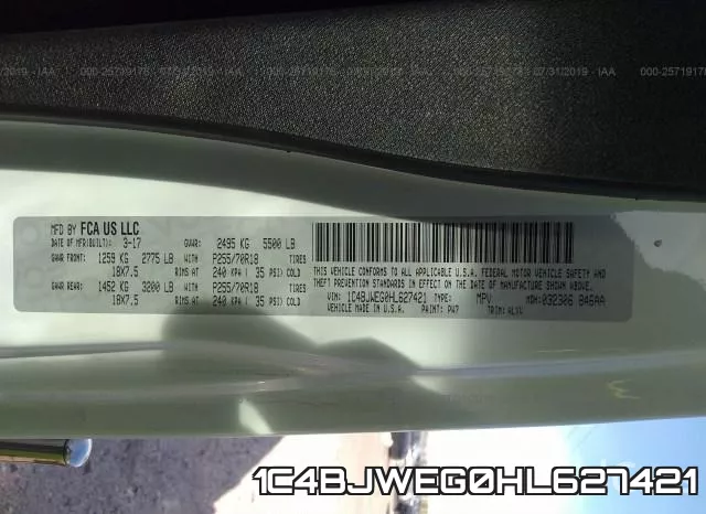 1C4BJWEG0HL627421 фото 10