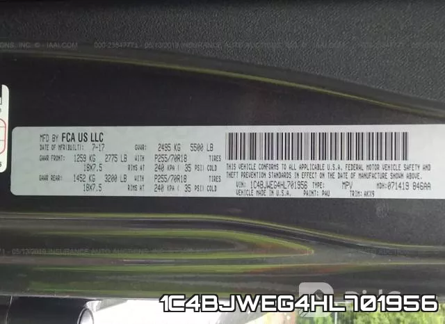 1C4BJWEG4HL701956 фото 10